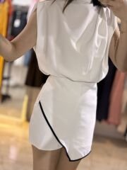 Beyaz Orijinal Marka Model Tulum Elbise