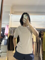 Krem Modal Kumaş T-Shirt