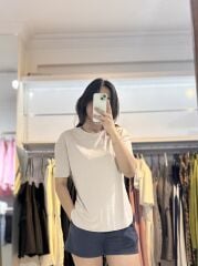 Krem Modal Kumaş T-Shirt