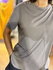 Füme Modal Kumaş T-Shirt