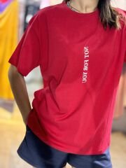 ''NOT FOR YOU'' Baskılı T-Shirt Kırmızı